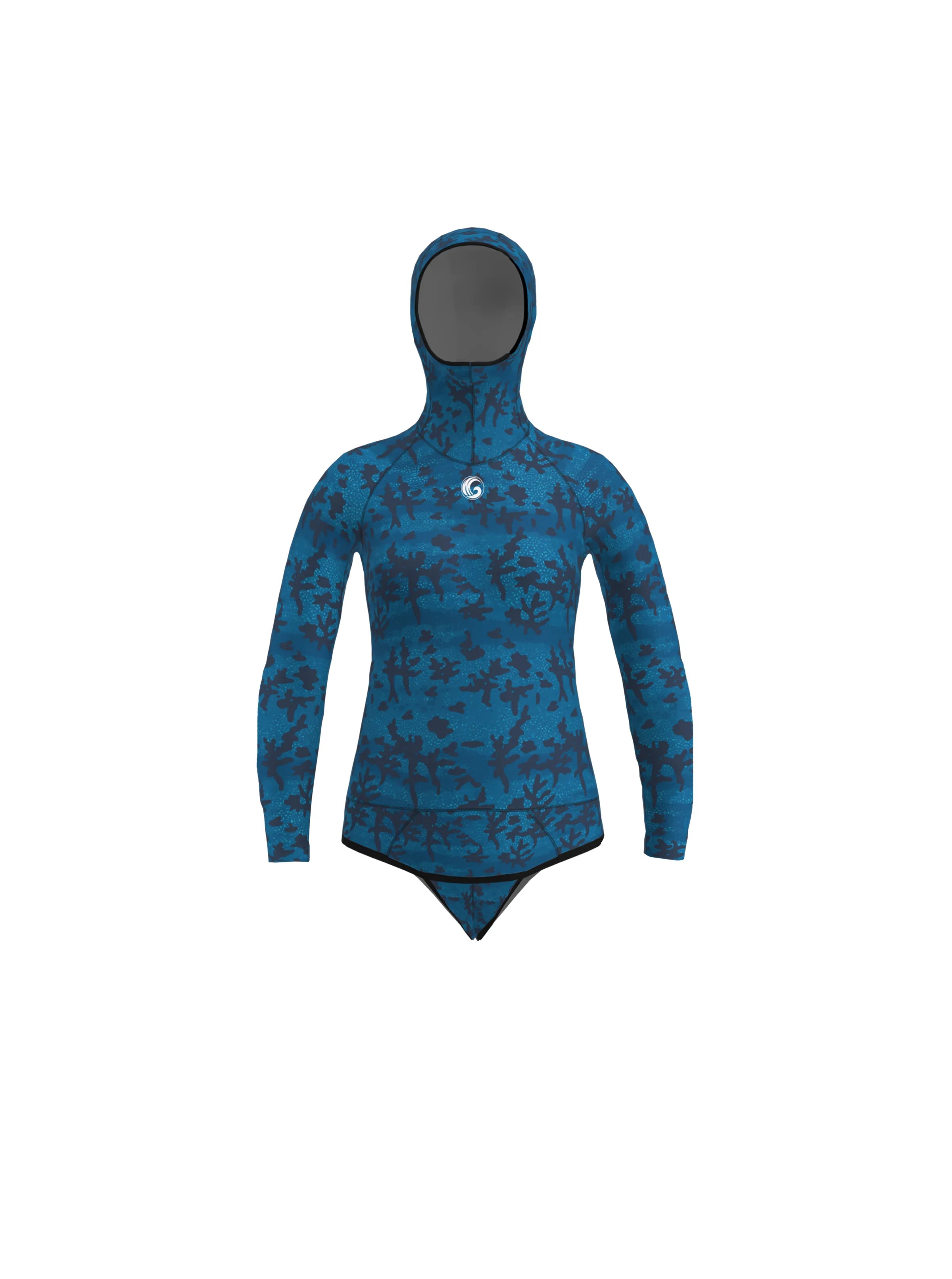 Women’s Freediving Wetsuit Top - Blue Reef