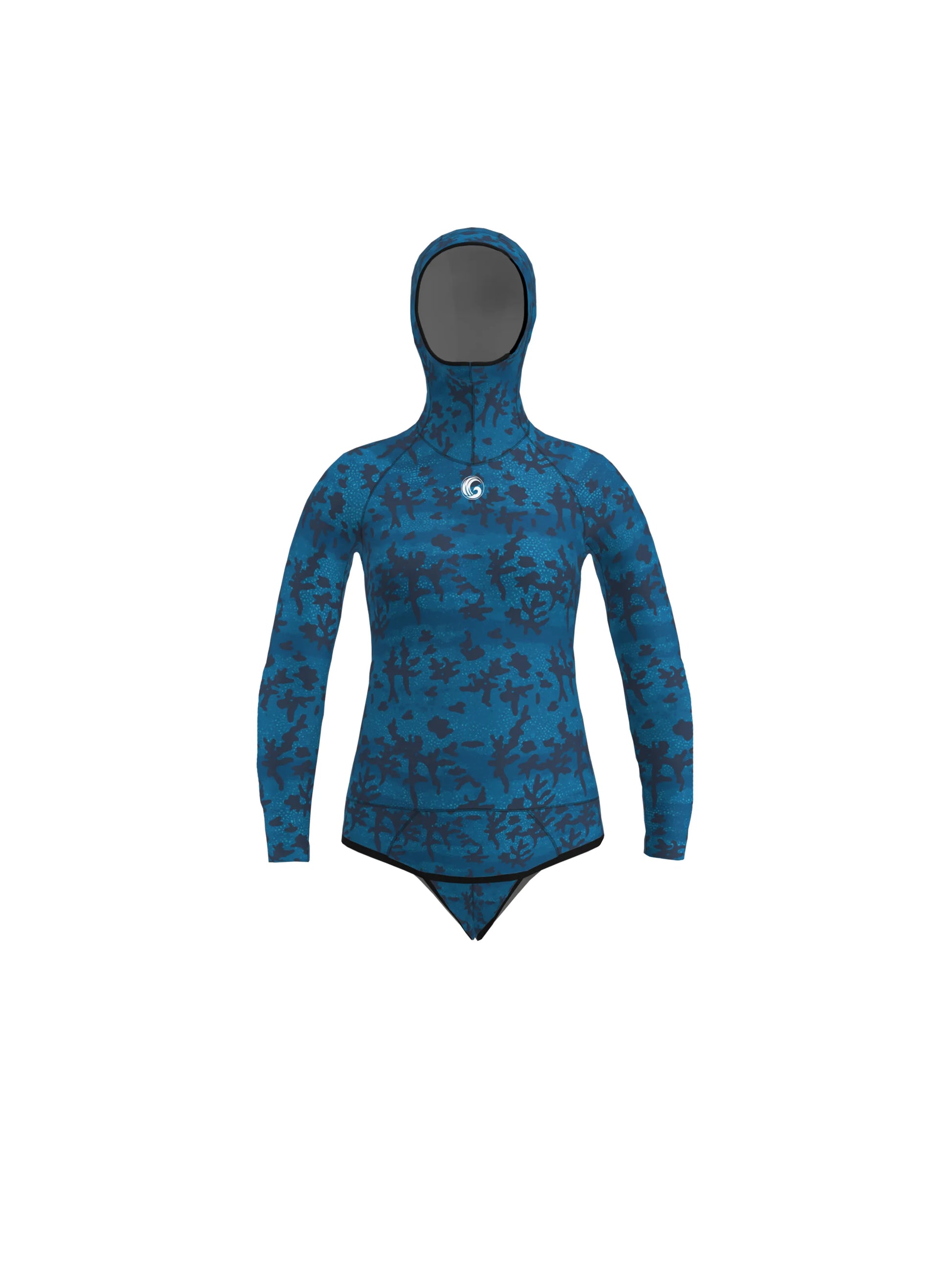 Women’s Freediving Wetsuit Top - Blue Reef