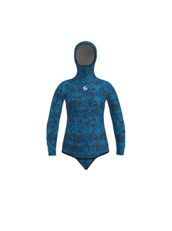 Women’s Freediving Wetsuit Top - Blue Reef