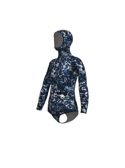 Women’s Freediving Wetsuit Top - Blue Reef