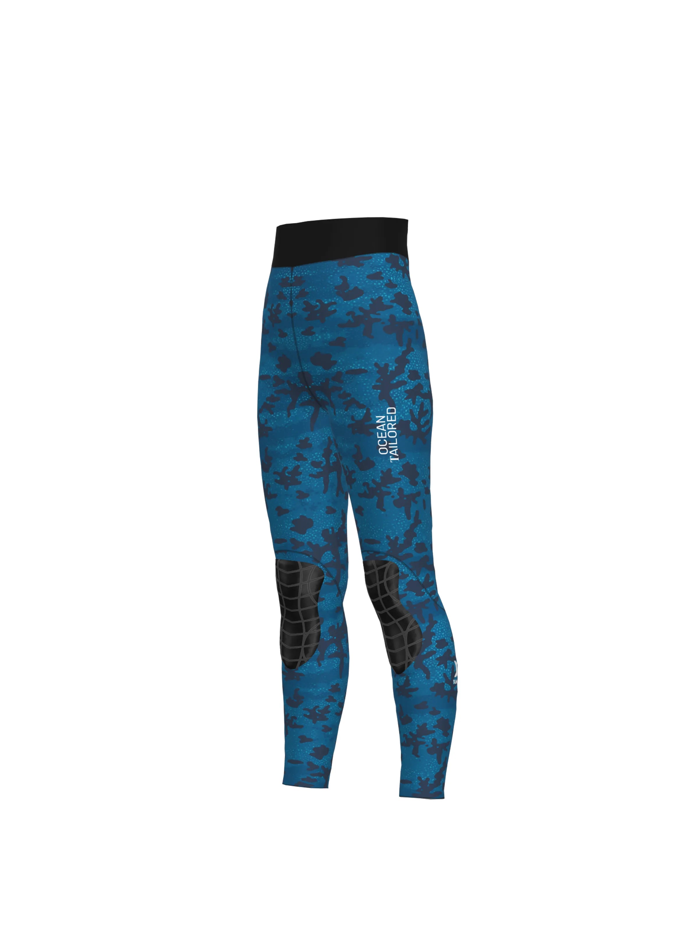 Women's Freediving High-Waisted Wetsuit Bottom - Blue Reef