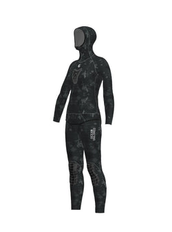 Women's Two Piece Spearfishing Wetsuit with Chest Loading Pad –  Rock Moss