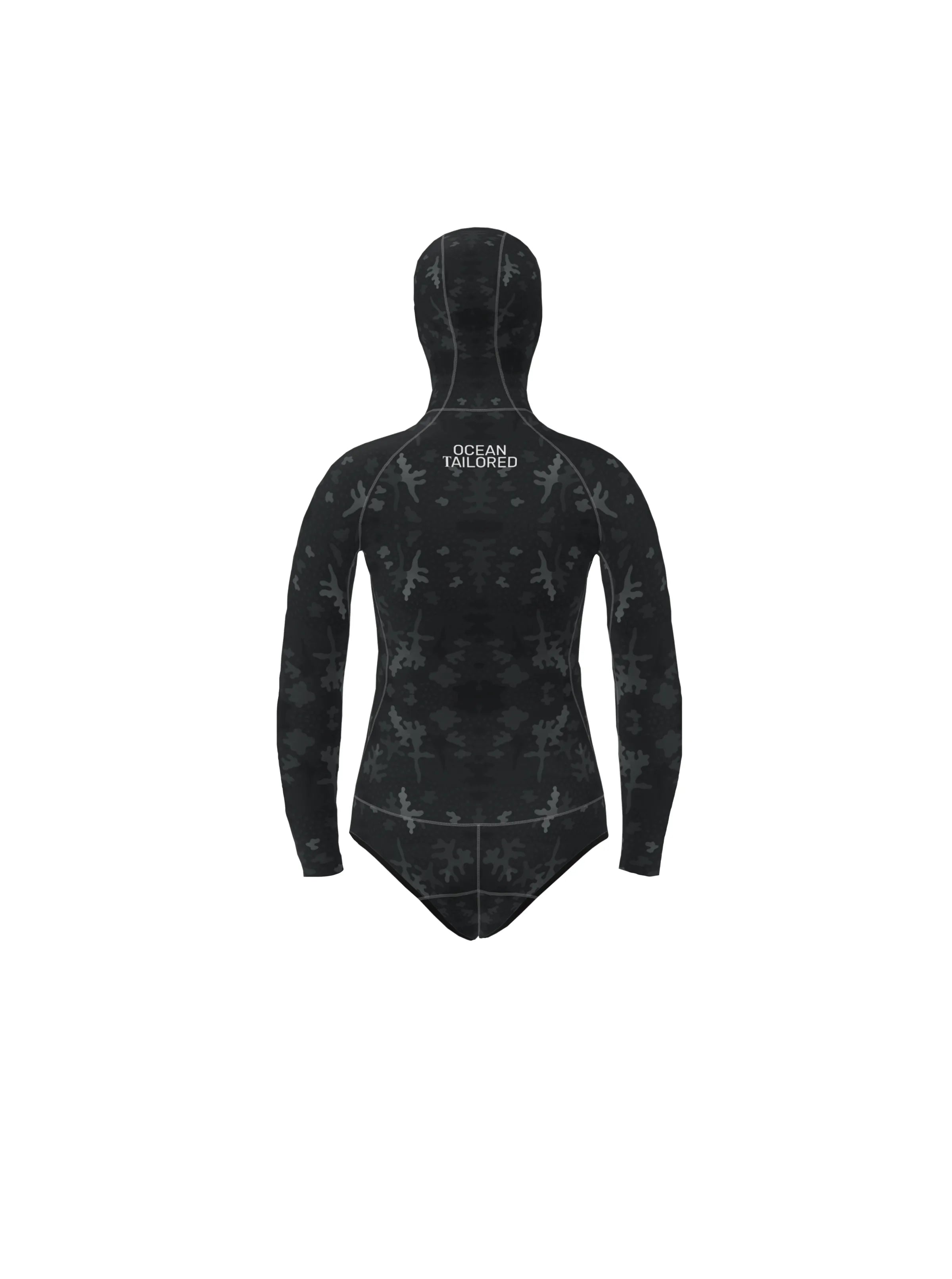 Women's Spearfishing Wetsuit Top- Rock Moss