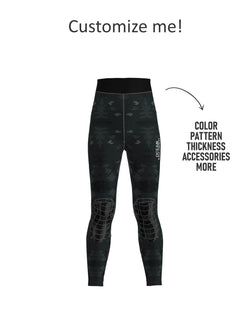 Women's Spearfishing High-Waisted Wetsuit Bottom - Stealth