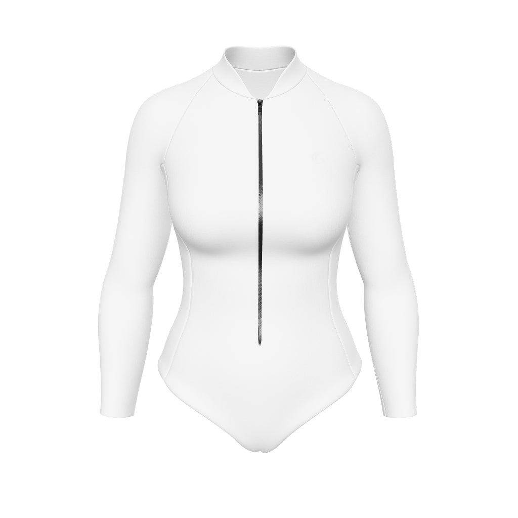 Women’s Long Sleeve Springsuit Surfing Wetsuit – Front Zip