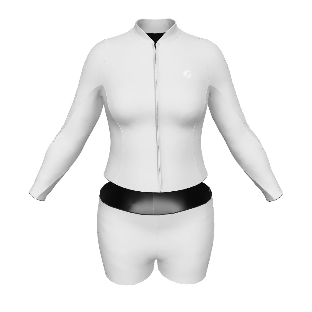 Women’s Neoprene Jacket & Shorts Surfing Wetsuit Set