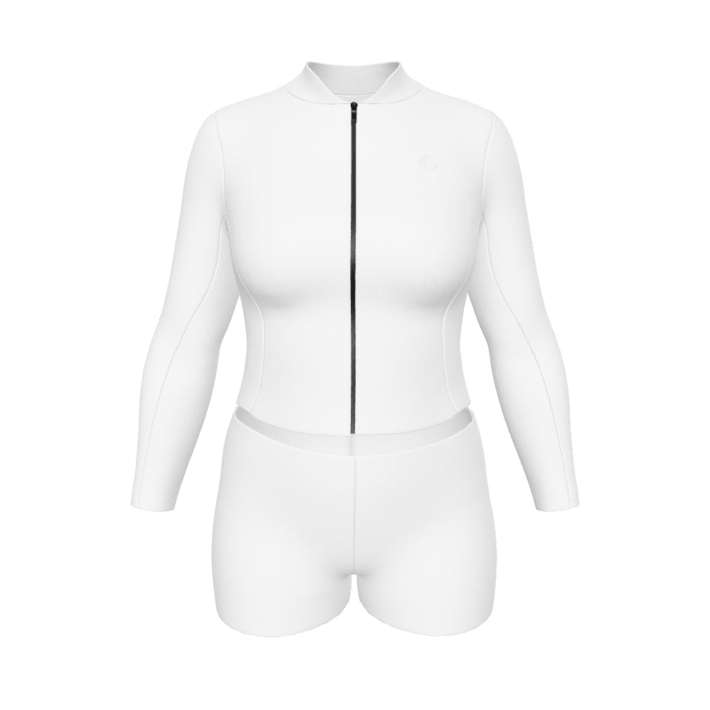 Women’s Neoprene Jacket & Shorts Surfing Wetsuit Set