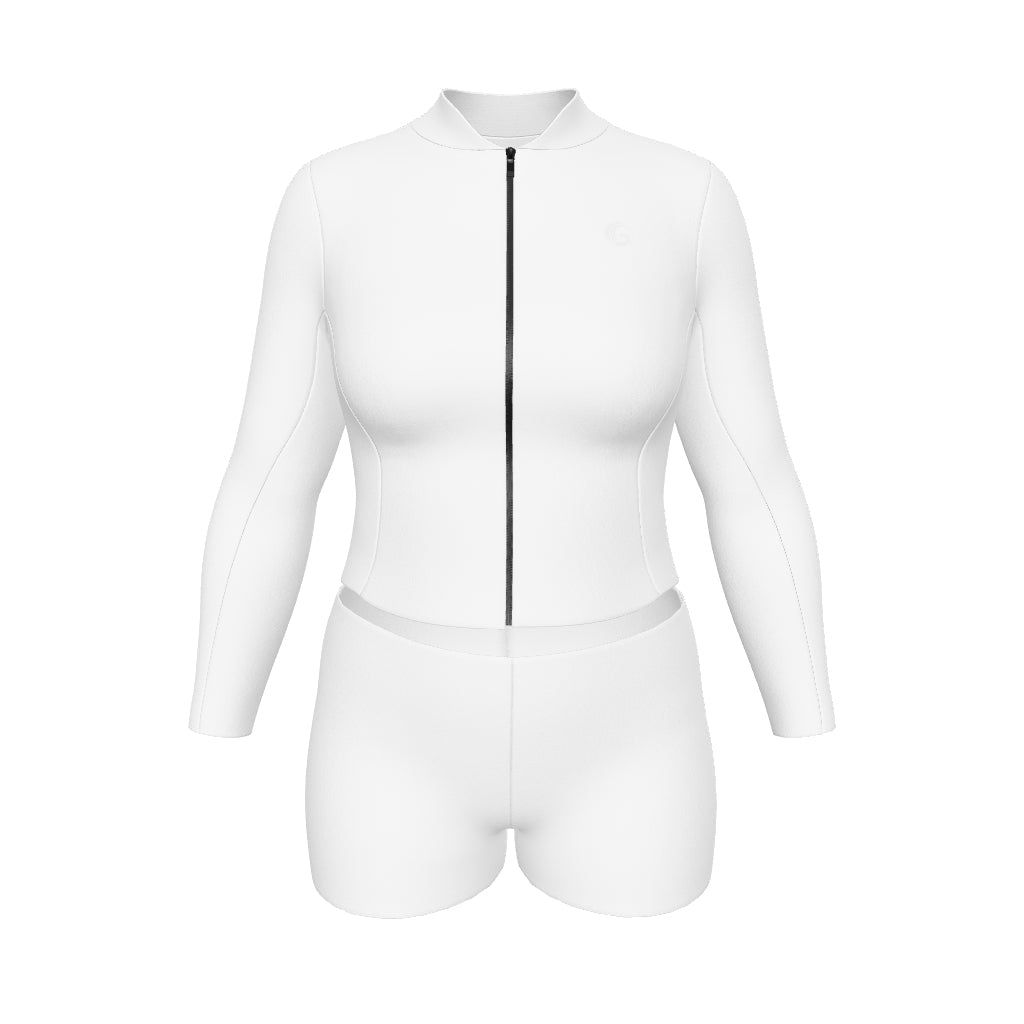 Women’s Neoprene Jacket & Shorts Surfing Wetsuit Set