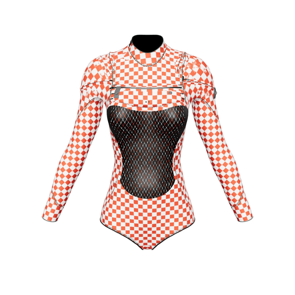 Women’s Long Sleeve Springsuit Surf Wetsuit – Cheeky Cut