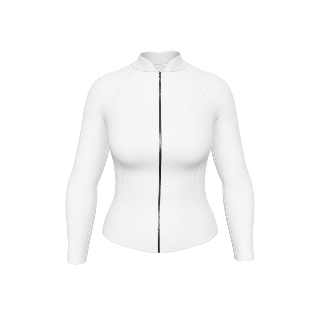 Women’s Neoprene Surfing Wetsuit Jacket – Front Zip