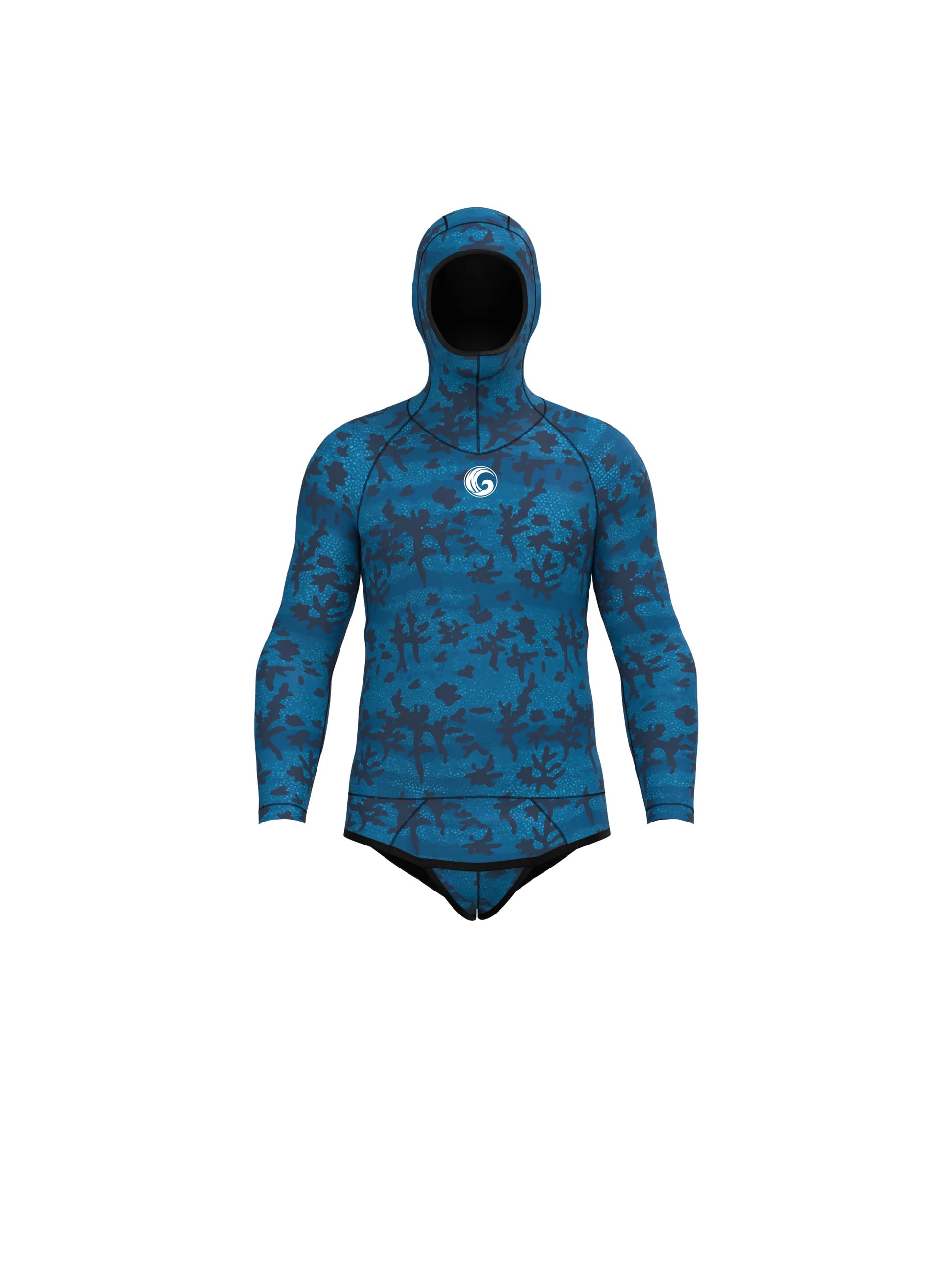 Men’s Freediving Wetsuit Top - Blue Reef