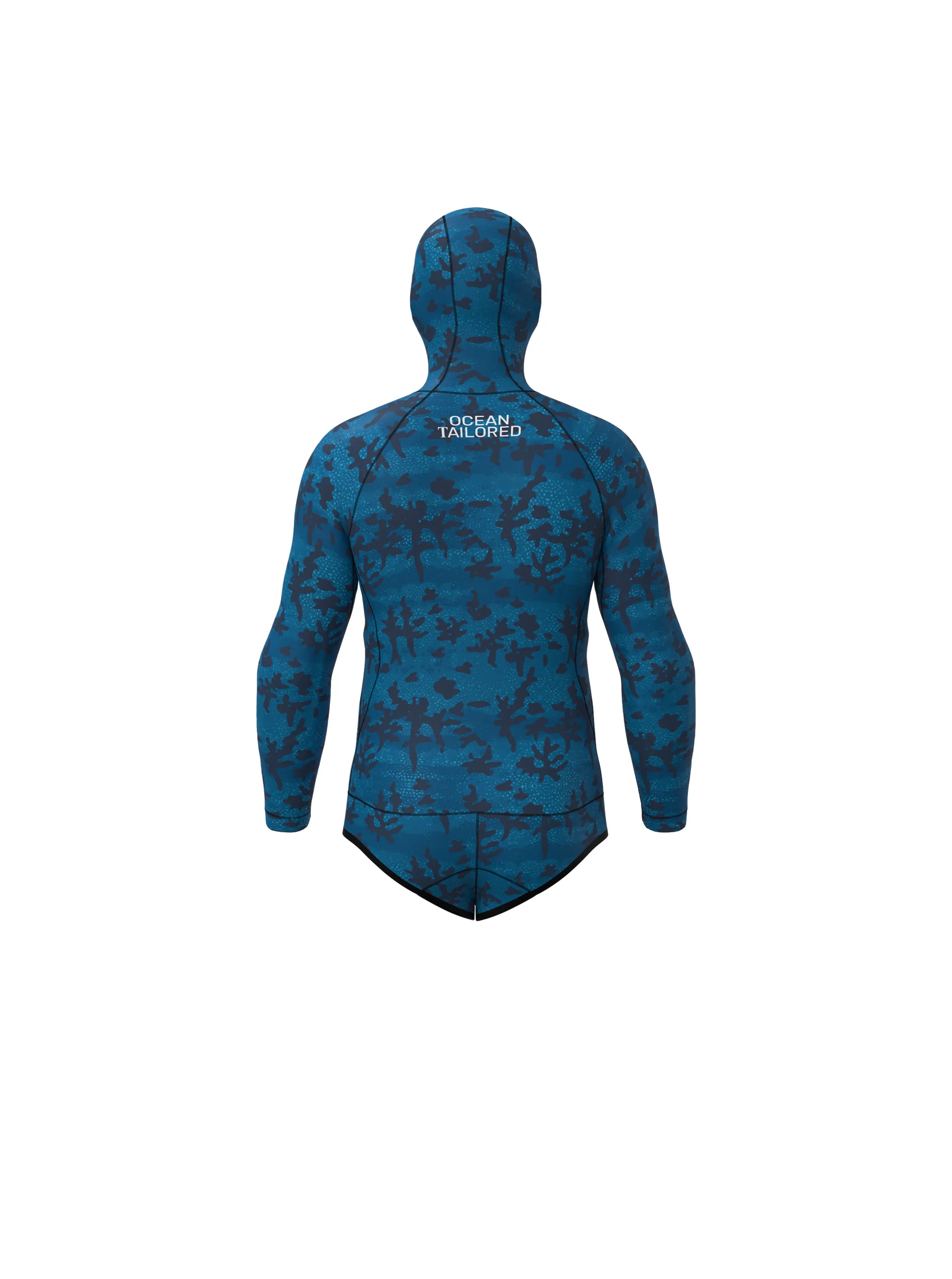 Men’s Freediving Wetsuit Top - Blue Reef