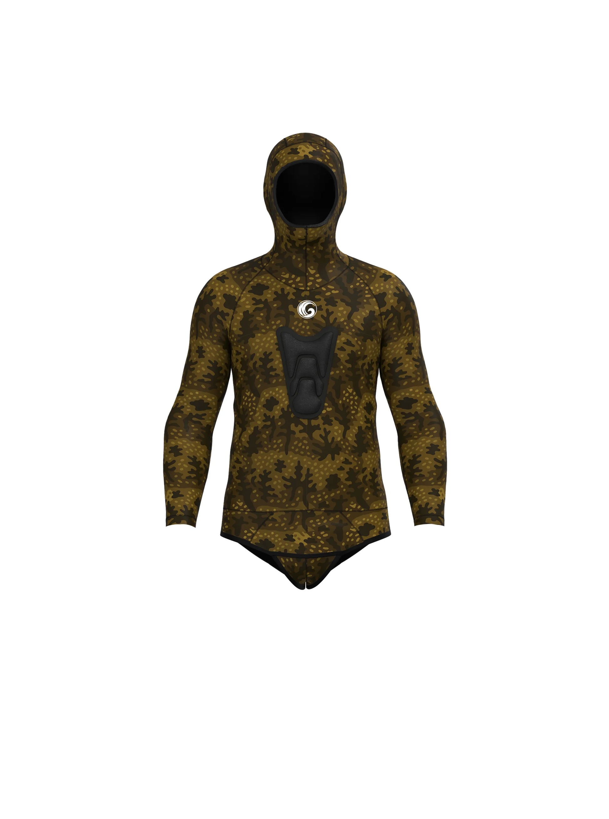 Men's Spearfishing Wetsuit Top - Rock Moss
