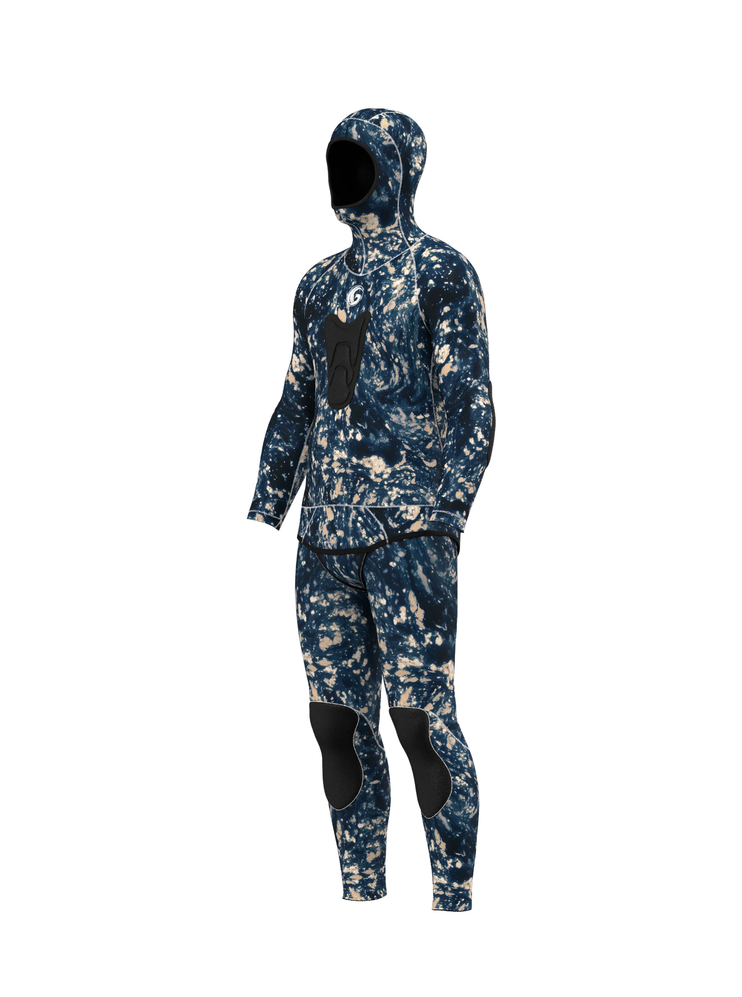 Men's Two Piece Spearfishing Wetsuit with Chest Loading Pad – Tide Wash