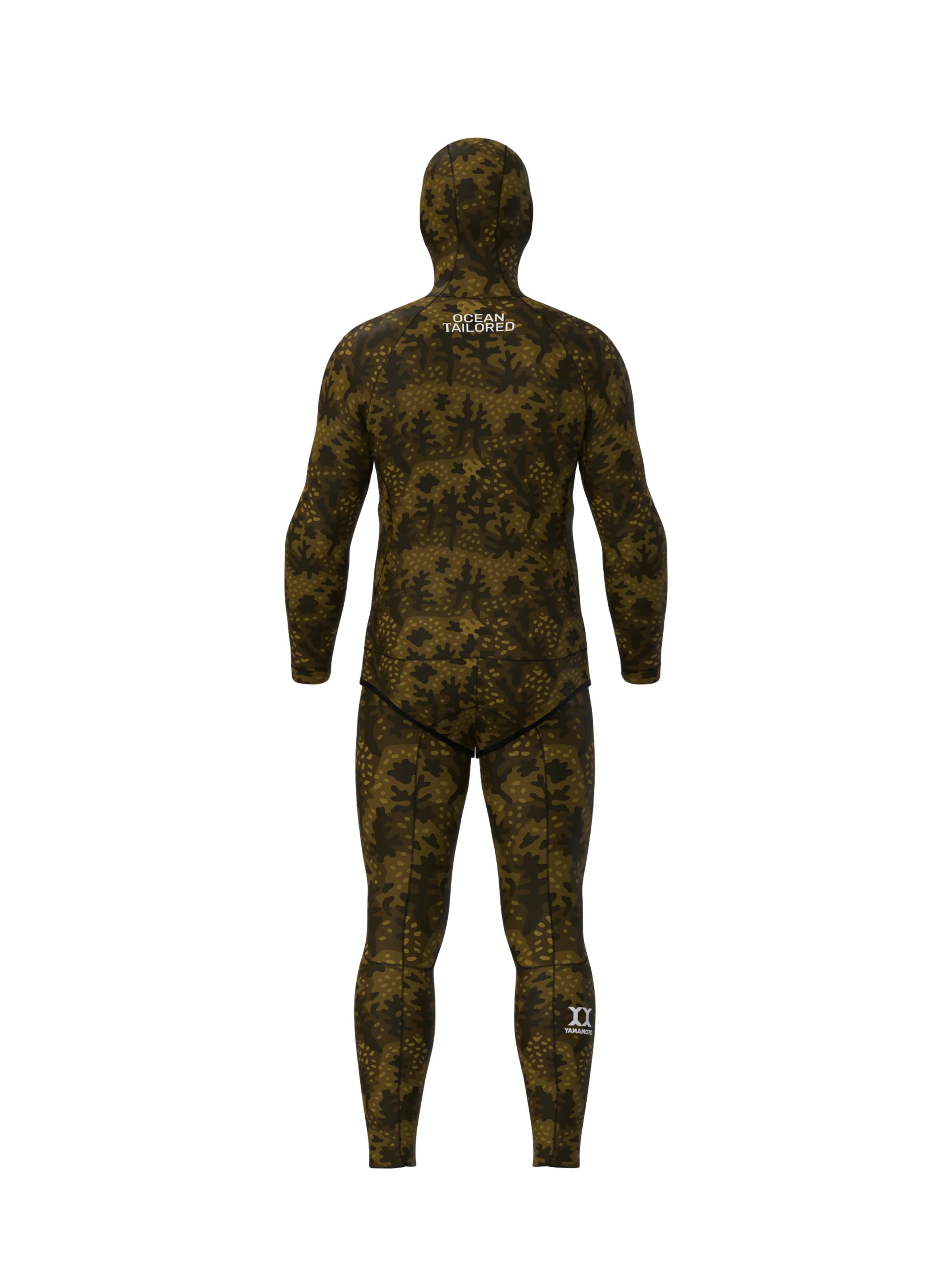 Men’s Two Piece Freediving Wetsuit   - Rock Moss