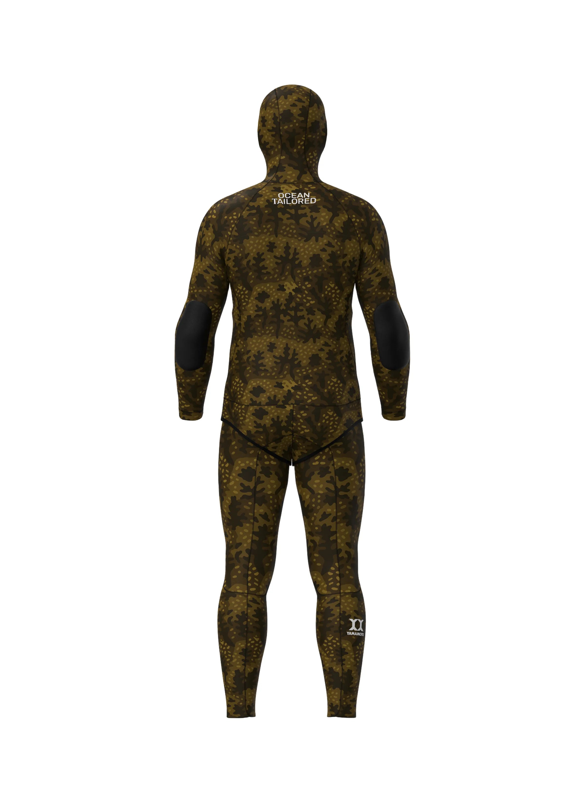 Men's Two Piece Spearfishing Wetsuit with Chest Loading Pad – Rock Moss