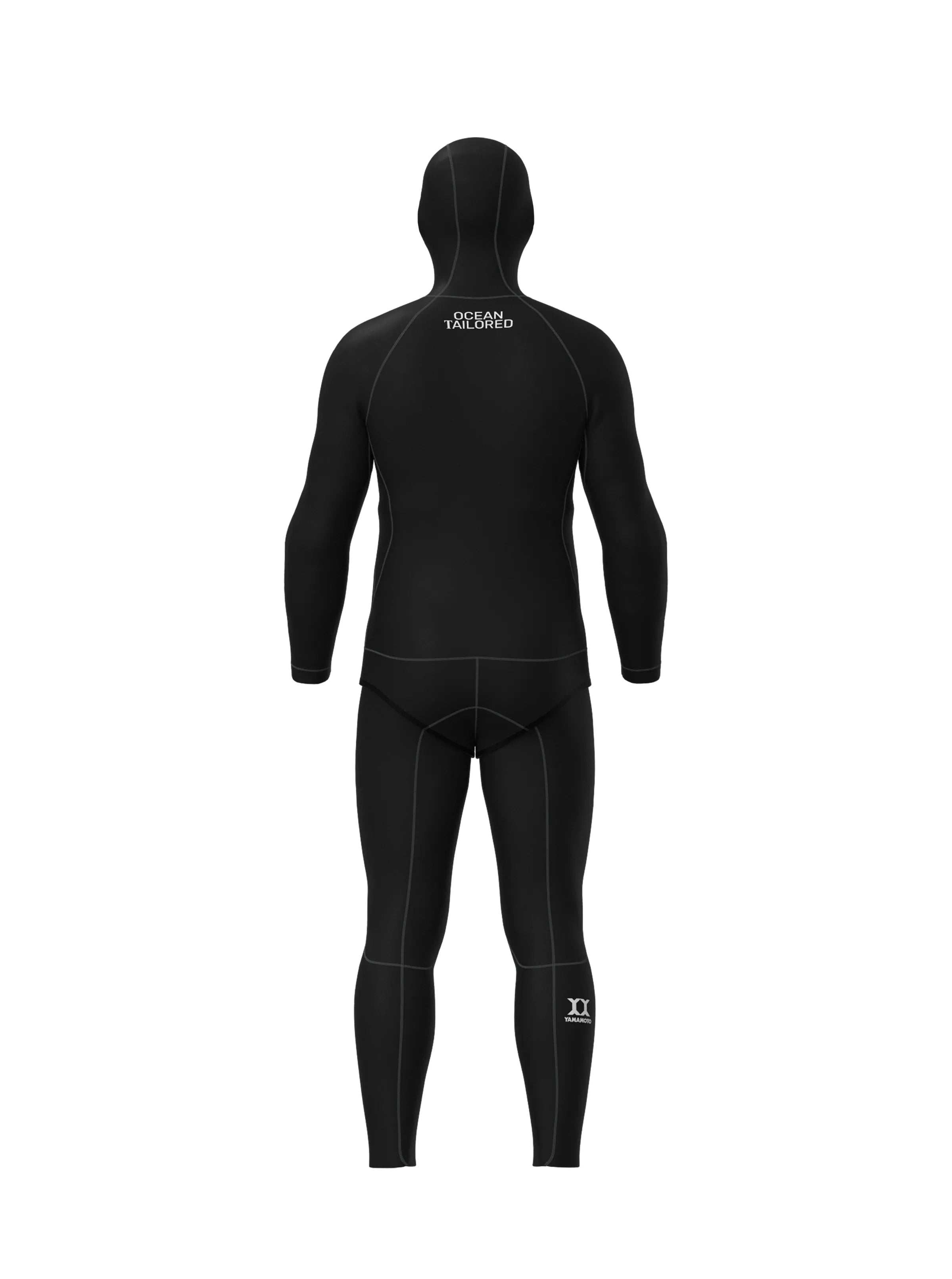 Men’s Two Piece Freediving Wetsuit  - Black