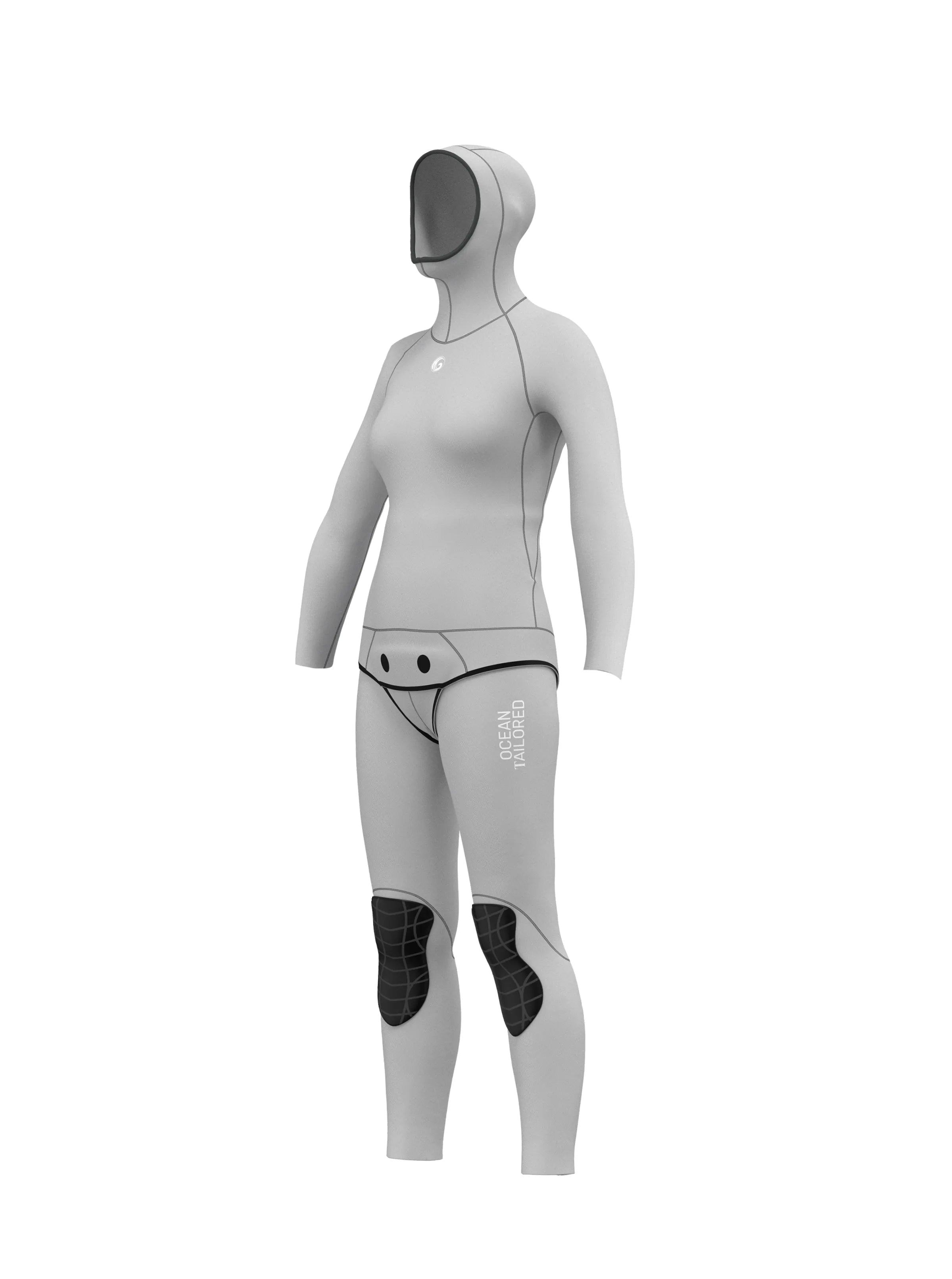 Women's Two Piece Freediving Wetsuit  - Solid Colors